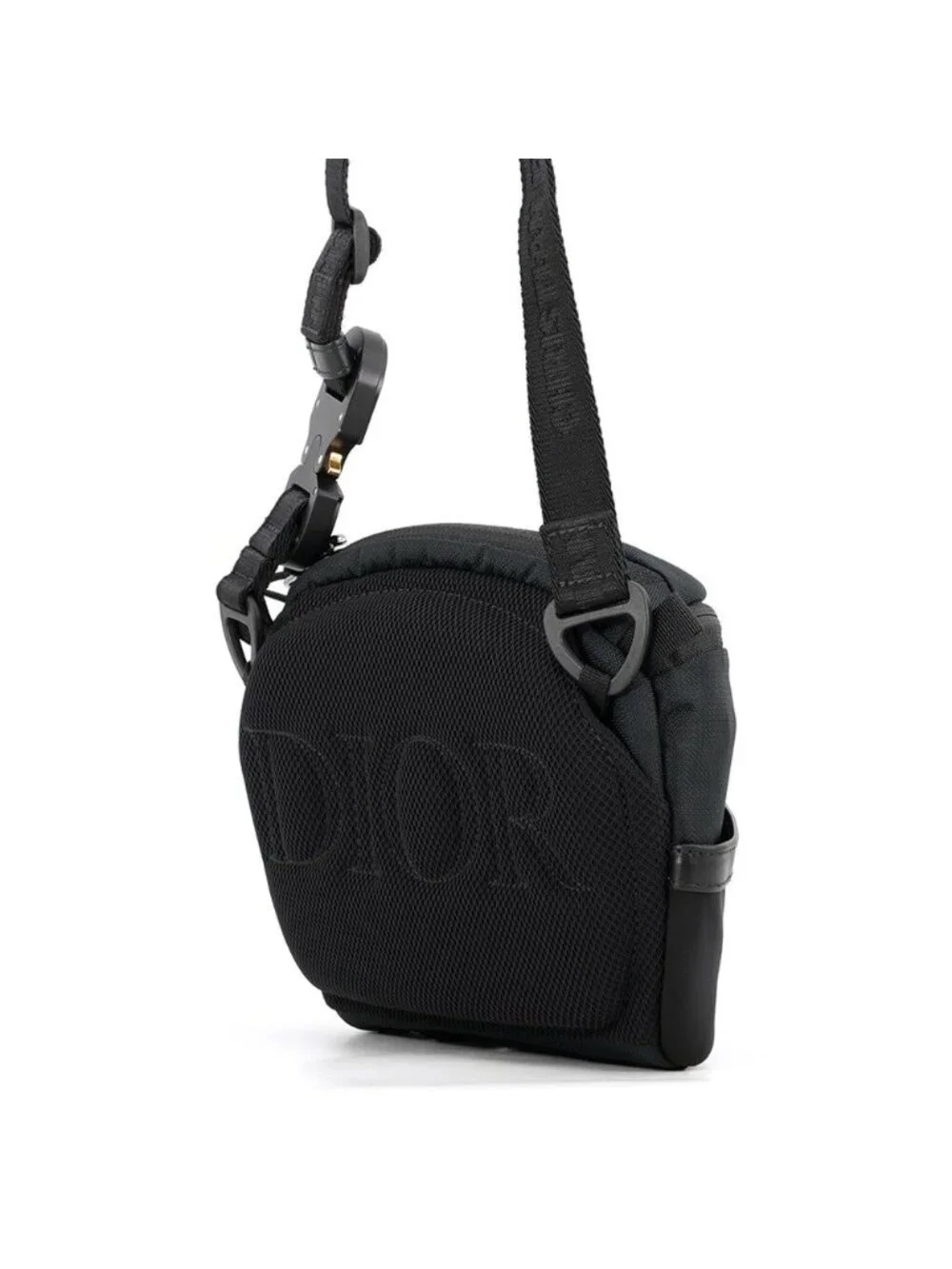 Dior Shoulder Bag Nylon Leather Mystery Lunch Collaboration Black